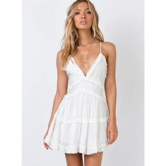 Princess Polly Dresses Princess Polly Dawning White Ruffle